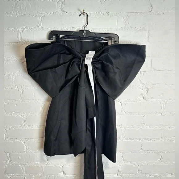 Elliatt Calypso Dress | NWT Bow Back Detail Mini Dress in Black Size XS/6 - Picture 7 of 8